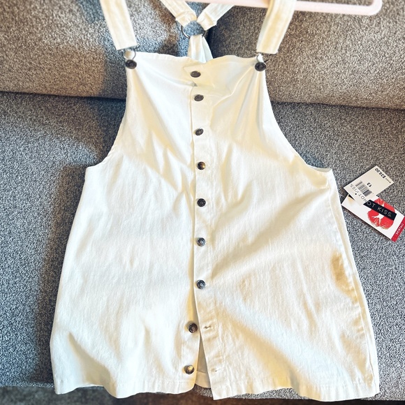 Overalls Stretchy Botton down Skirt - Picture 2 of 5